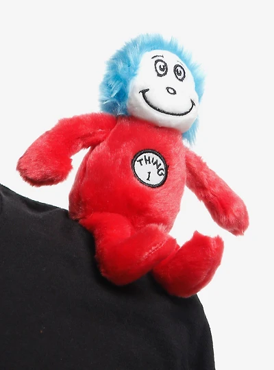 Shoulderkins Dr. Seuss The Cat in the Hat Thing 1 Magnetic 7 Inch Shoulder Sitting Plush