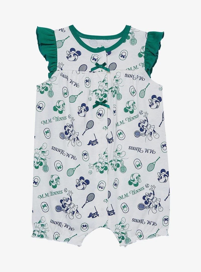 Disney Minnie Mouse Tennis Allover Print Infant One Piece