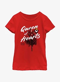 Disney Descendants Queen Of Hearts Red Youth Girls T-Shirt