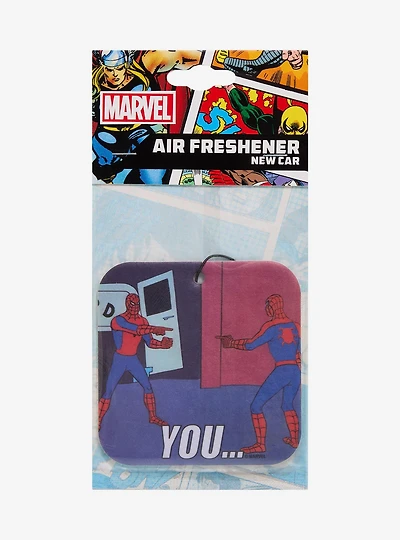 Marvel Spider-Man Pointing Meme New Car Scented Air Freshener - BoxLunch Exclusive