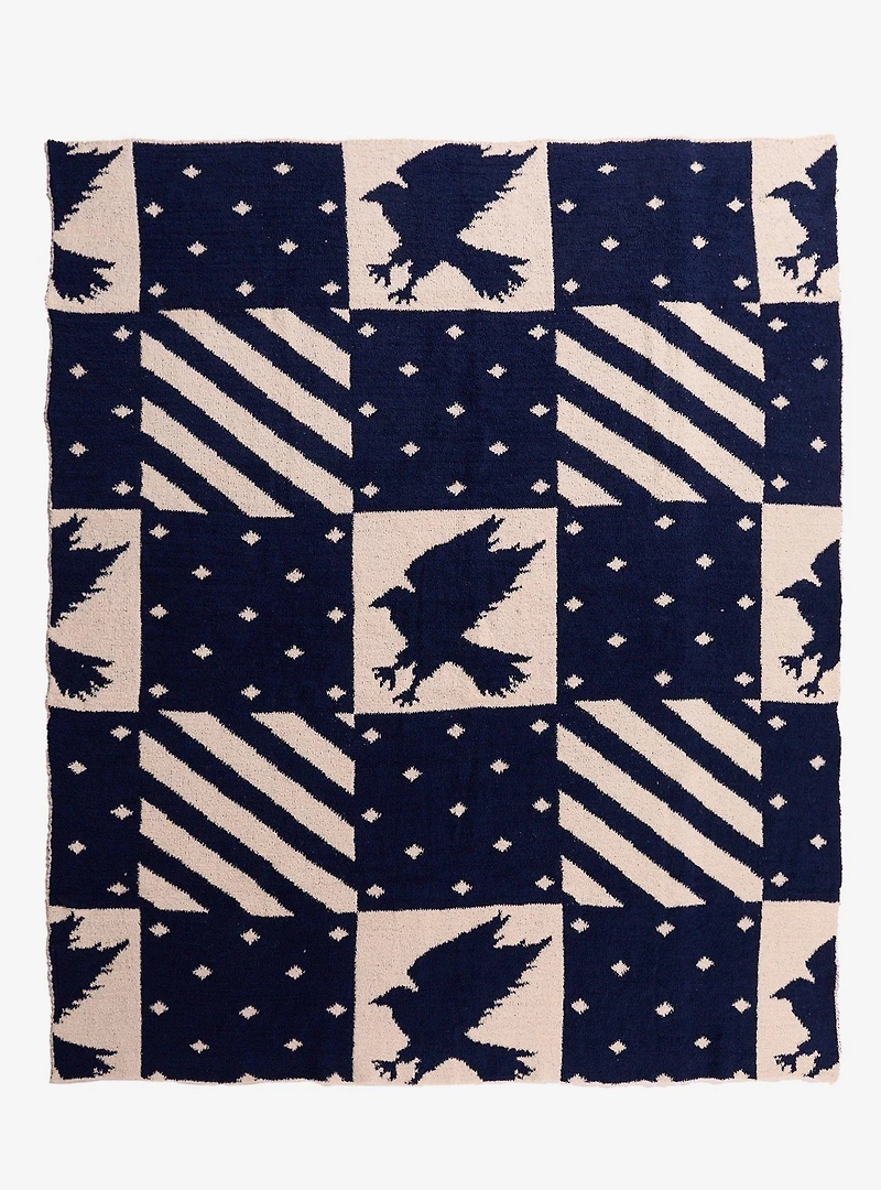 Harry Potter Ravenclaw Checkered Feather Knit Throw — BoxLunch Exclusive