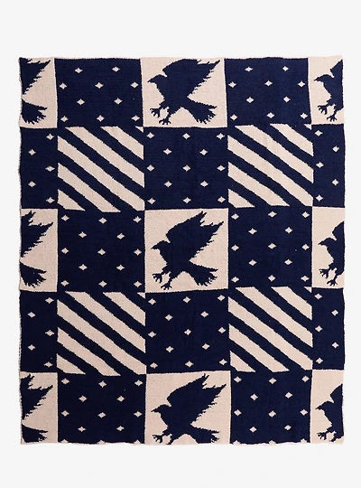 Harry Potter Ravenclaw Checkered Feather Knit Throw — BoxLunch Exclusive