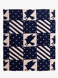 Harry Potter Ravenclaw Checkered Feather Knit Throw — BoxLunch Exclusive