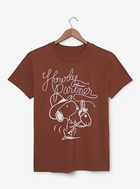 Peanuts Snoopy Howdy Partner Women's T-Shirt