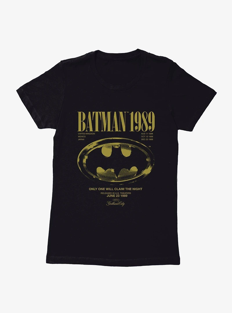 Batman 1989 Womens T-Shirt