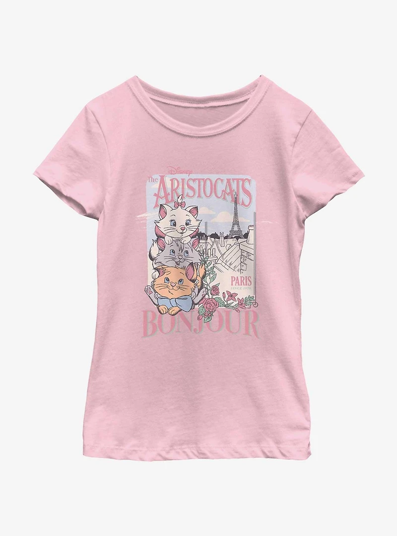 Disney The Aristocats Bonjour Kitten Poster Youth Girls T-Shirt