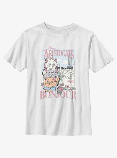 Disney The Aristocats Bonjour Kitten Poster Youth T-Shirt