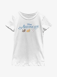 Disney The Aristocats Kitten Walk Logo Youth Girls T-Shirt