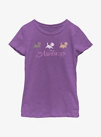 Disney The Aristocats Walk Group Line Youth Girls T-Shirt
