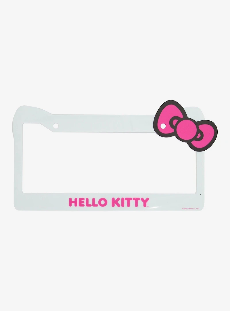 Sanrio Hello Kitty Bow License Plate Frame