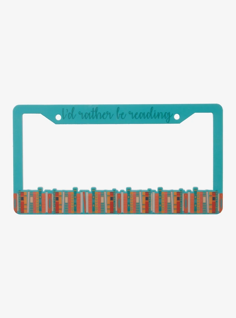 I'd Rather Be Reading License Plate Frame - BoxLunch Exclusive
