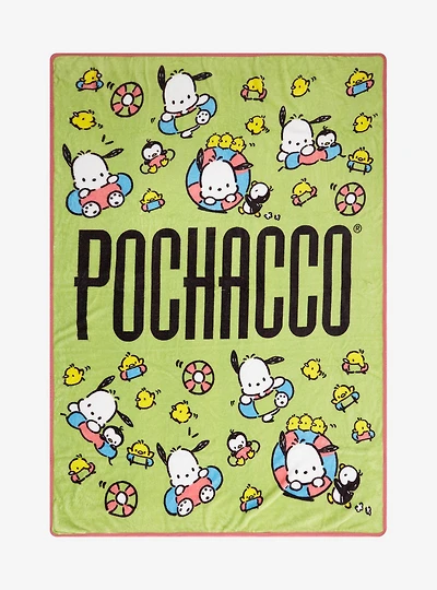 Sanrio Pochacco Allover Print Fleece Throw - BoxLunch Exclusive