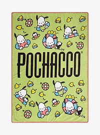 Sanrio Pochacco Allover Print Fleece Throw - BoxLunch Exclusive