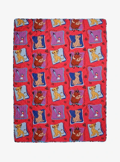 Disney The Lion King Retro Quilted Blanket — BoxLunch Exclusive