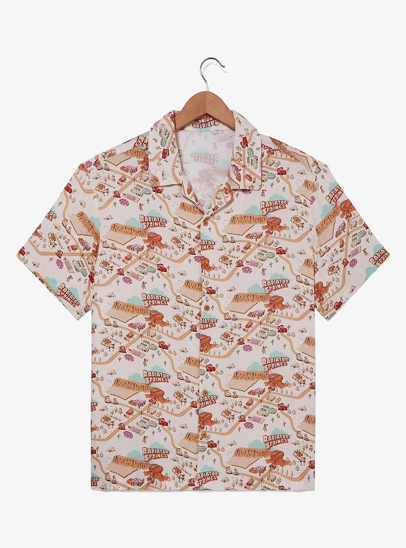 Disney Pixar Cars Radiator Springs Allover Print Woven T-Shirt — BoxLunch Exclusive