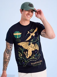 DreamWorks How to Train Your Dragon Toothless Botanical Portrait T-Shirt - BoxLunch Exclusive