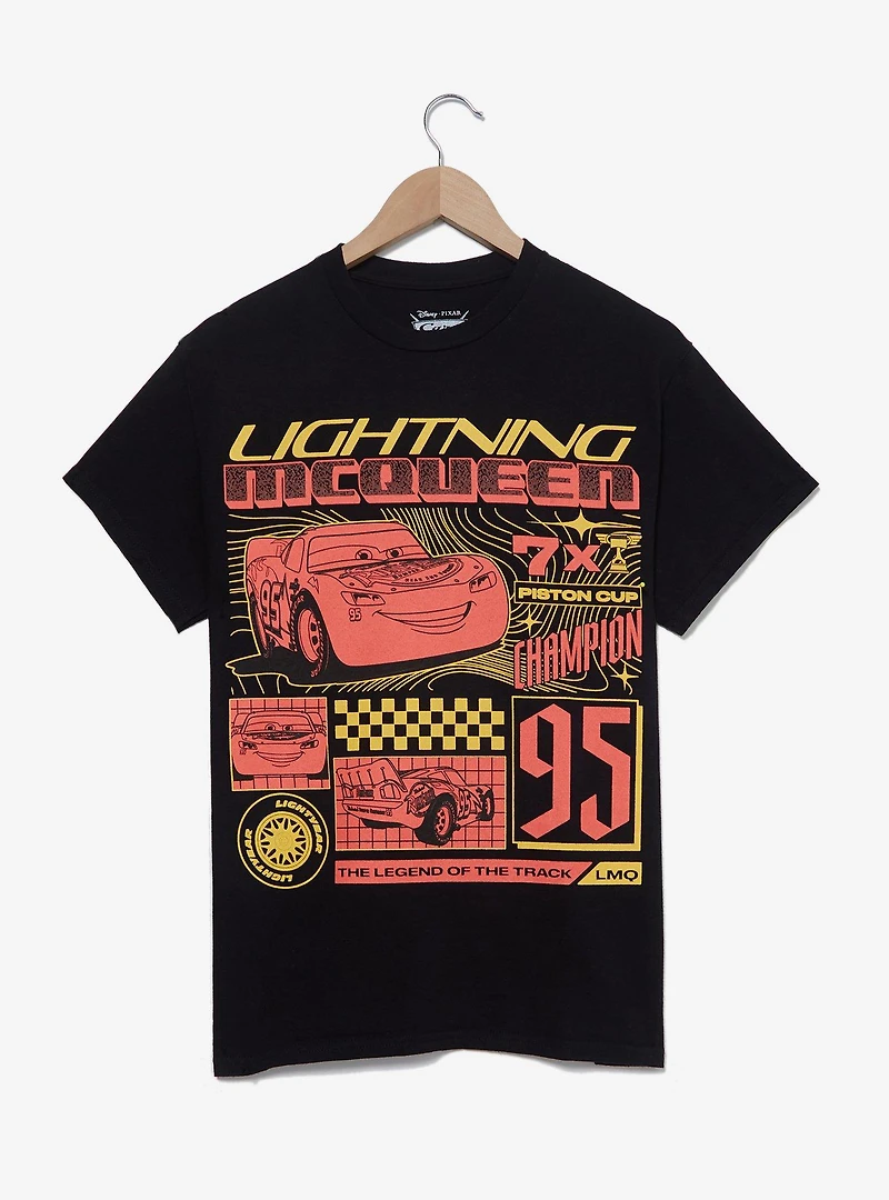 Disney Pixar Cars Lightning McQueen Tonal Multi-Portrait T-Shirt - BoxLunch Exclusive