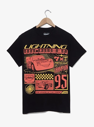 Disney Pixar Cars Lightning McQueen Tonal Multi-Portrait T-Shirt - BoxLunch Exclusive