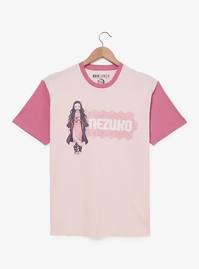 Demon Slayer: Kimetsu no Yaiba Nezuko Raglan T-Shirt — BoxLunch Exclusive