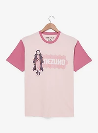 Demon Slayer: Kimetsu no Yaiba Nezuko Raglan T-Shirt — BoxLunch Exclusive