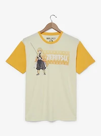 Demon Slayer: Kimetsu no Yaiba Zenitsu Raglan T-Shirt — BoxLunch Exclusive