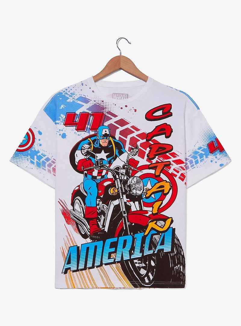 Marvel Captain America Motorcycle T-Shirt