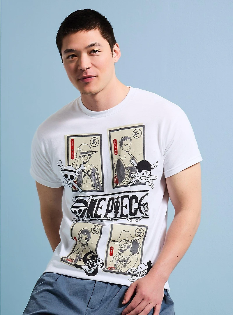 One Piece Character Stamp T-Shirt — BoxLunch Exclusive