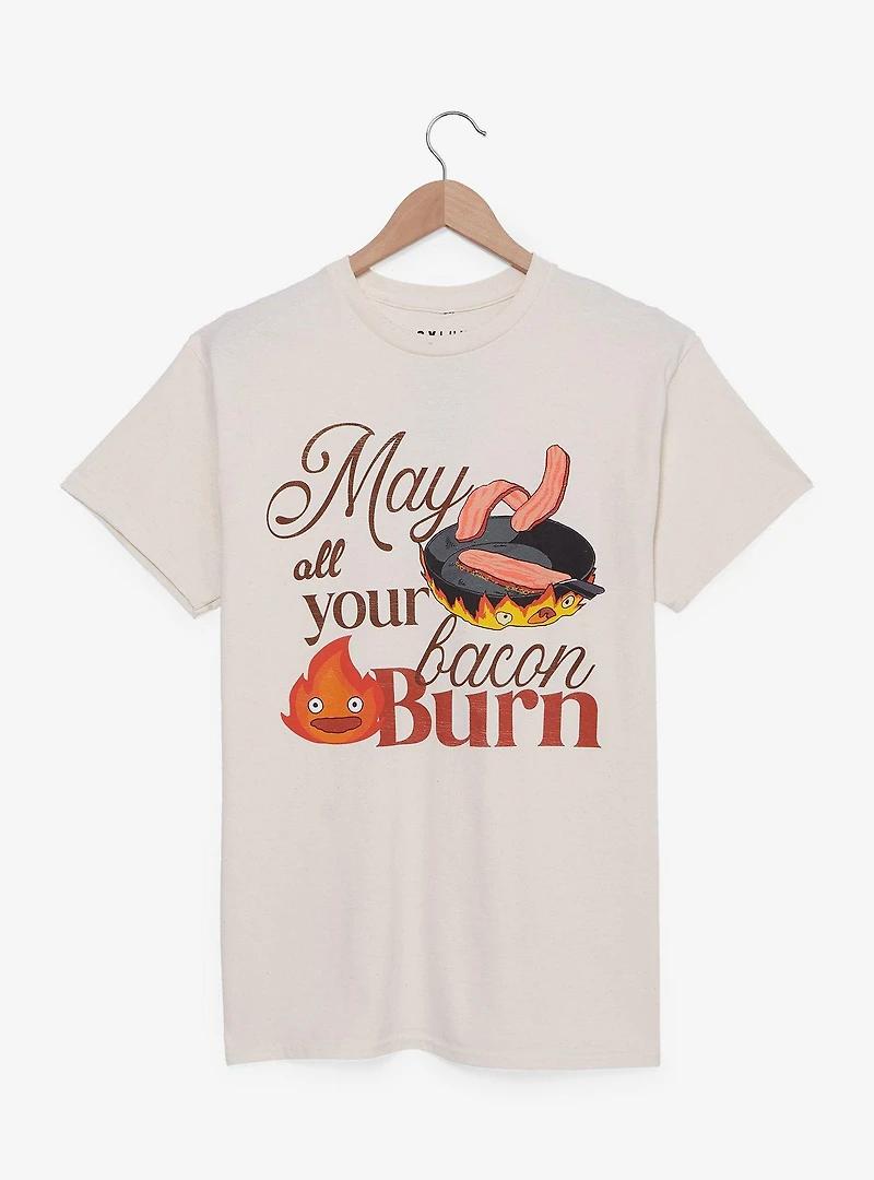 Studio Ghibli Howl's Moving Castle Calcifer Bacon Burn T-Shirt - BoxLunch Exclusive