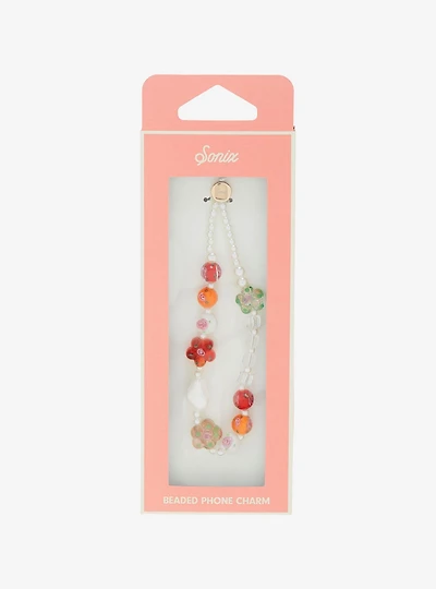 Sonix Roses & Pearls Beaded Phone Charm