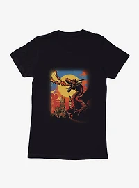 Fire Breathing Dragon Womens T-Shirt