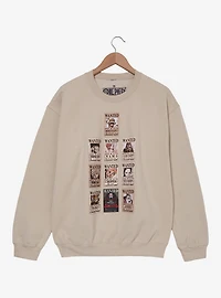 One Piece Character Wanted Posters Crewneck - BoxLunch Exclusive