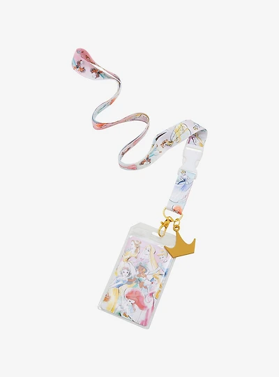 Disney Princesses Sketch Group Portrait Lanyard
