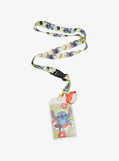 Disney Lilo & Stitch Sushi Stitch Allover Print Lanyard