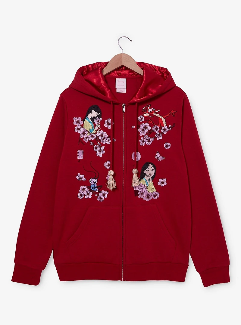 Disney Mulan Floral Zip Hoodie — BoxLunch Exclusive