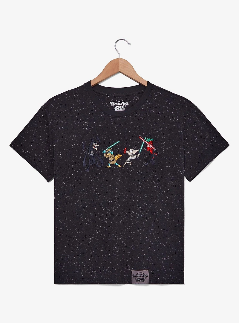 Disney Phineas and Ferb x Star Wars Lightsabers Women's T-Shirt — BoxLunch Exclusive