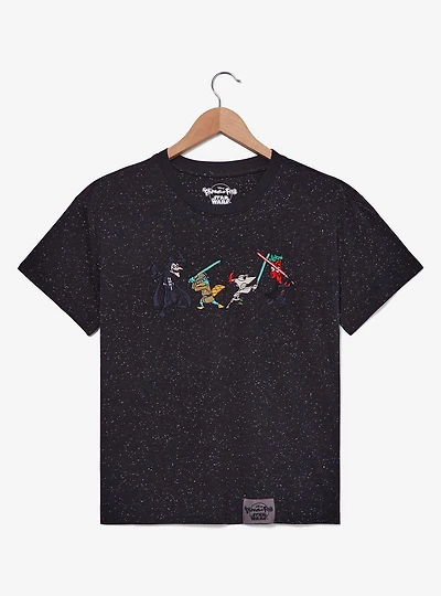 Disney Phineas and Ferb x Star Wars Lightsabers Women's T-Shirt — BoxLunch Exclusive