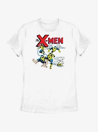 Marvel X-Men Team Vintage Womens T-Shirt