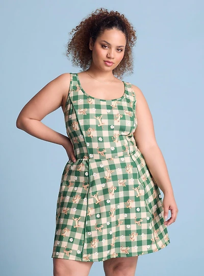 Disney Winnie the Pooh Tigger Floral Allover Print Plus Active Dress — BoxLunch Exclusive