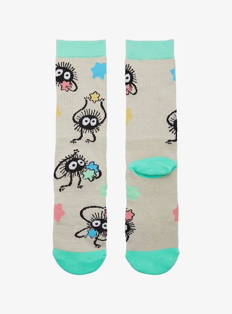 Studio Ghibli® Spirited Away Soot Sprites Allover Print Crew Socks - BoxLunch Exclusive