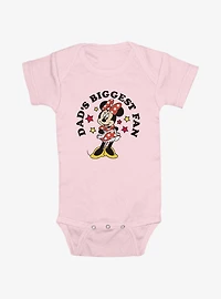 Disney Minnie Mouse Dads Biggest Fan Stars Infant Bodysuit
