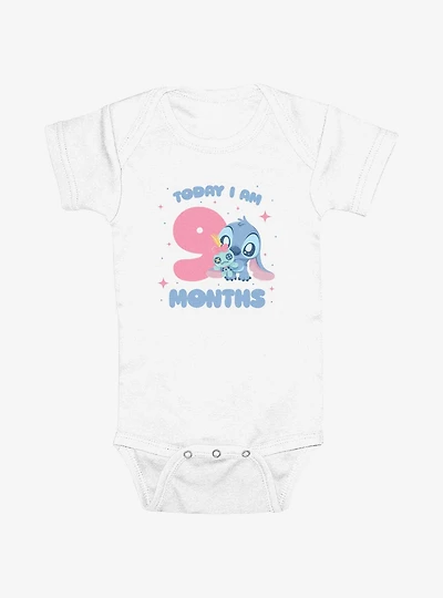 Disney Lilo & Stich Nine Months Stitch Infant Bodysuit
