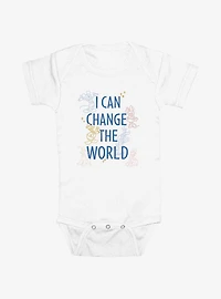 Disney Mickey Mouse I Can Change The World  Infant Bodysuit