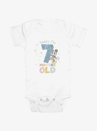 Disney Mickey Mouse Today Im 7 Months Old Infant Bodysuit