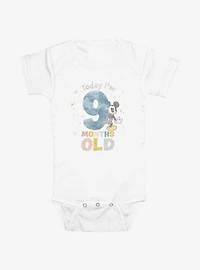 Disney Mickey Mouse Today Im 9 Months Old Infant Bodysuit