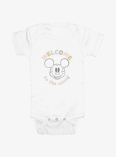 Disney Mickey Mouse Welcome To The World Infant Bodysuit