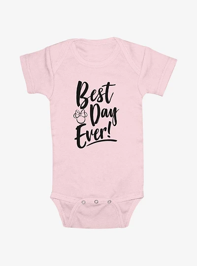 Disney Minnie Mouse Best Day Ever Heads Infant Bodysuit