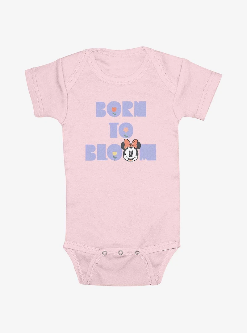 Disney Minnie Mouse Born To Bloom Infant Bodysuit