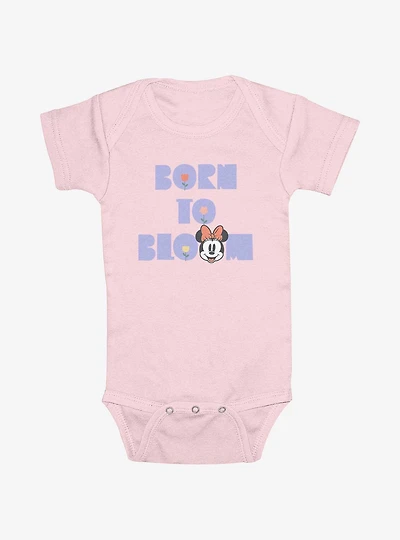 Disney Minnie Mouse Born To Bloom Infant Bodysuit