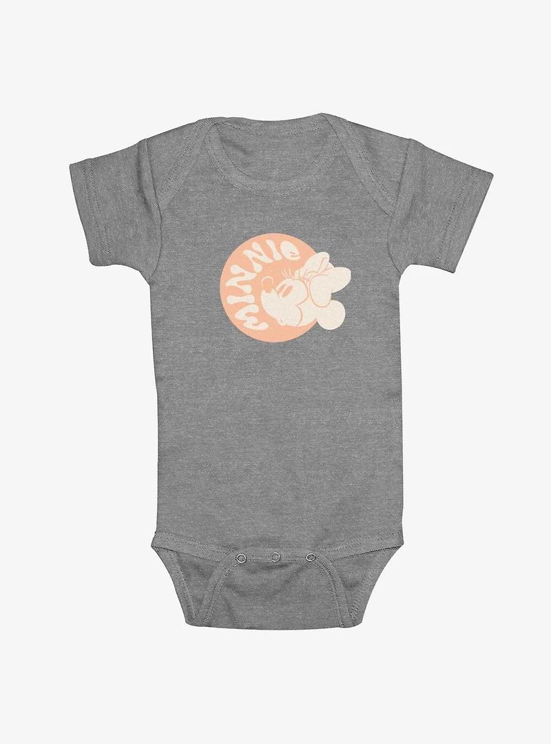 Disney Minnie Mouse Circle Name Groovy  Infant Bodysuit
