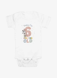Disney Minnie Mouse Today Im 6 Months Old Infant Bodysuit